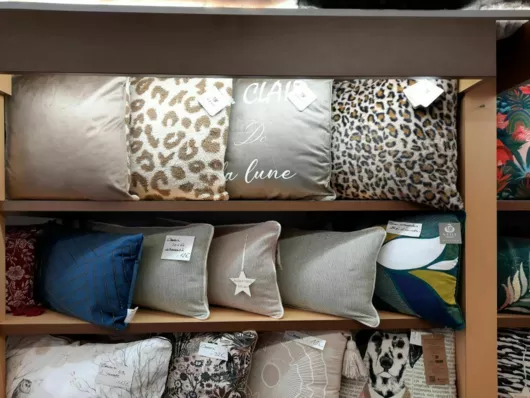 coussins léopard.