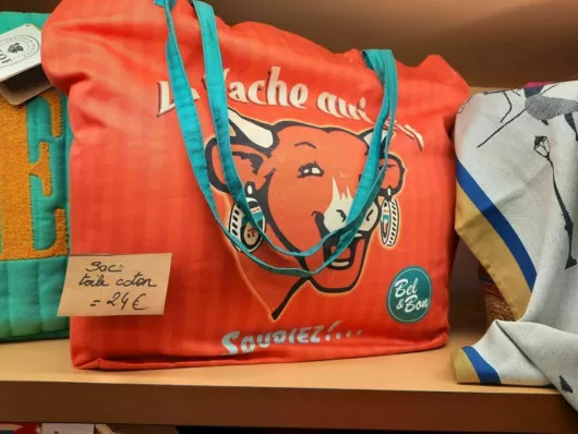 sac toile coton VACHE QUI RIT.