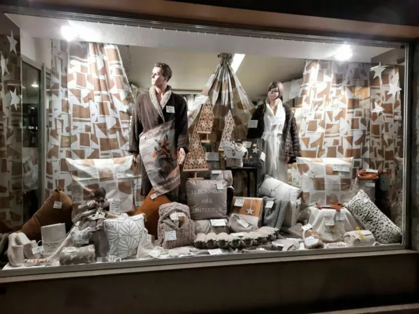 vitrine d'automne 2025. Nature et bois.