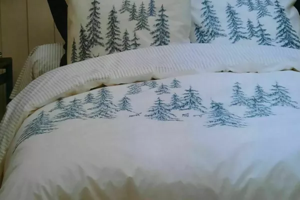 parure de lit mascarpone .paysage nordique