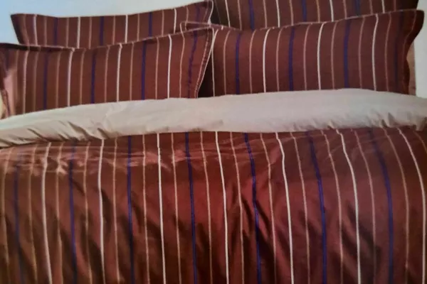 parure satin de coton /noisette