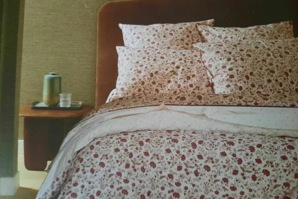 Parure de lit percale de coton ORIENTAL GARDEN