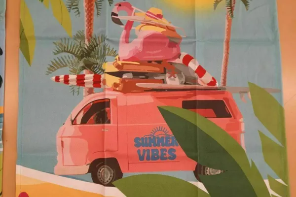 linge vaisselle coton -van summer vibes