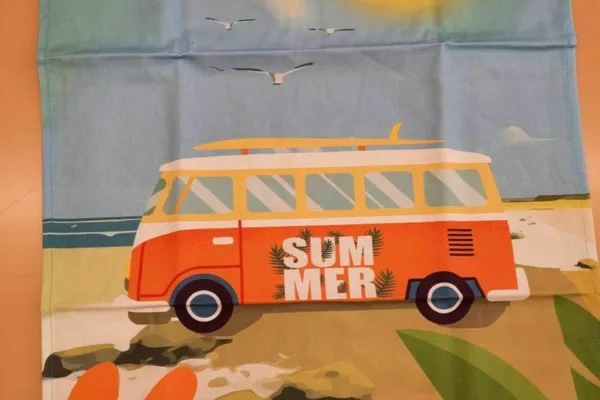 linge vaisselle coton -Van summer.
