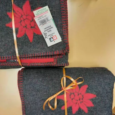 plaids edelweiss 85%coton et 15% viscose 135x200.